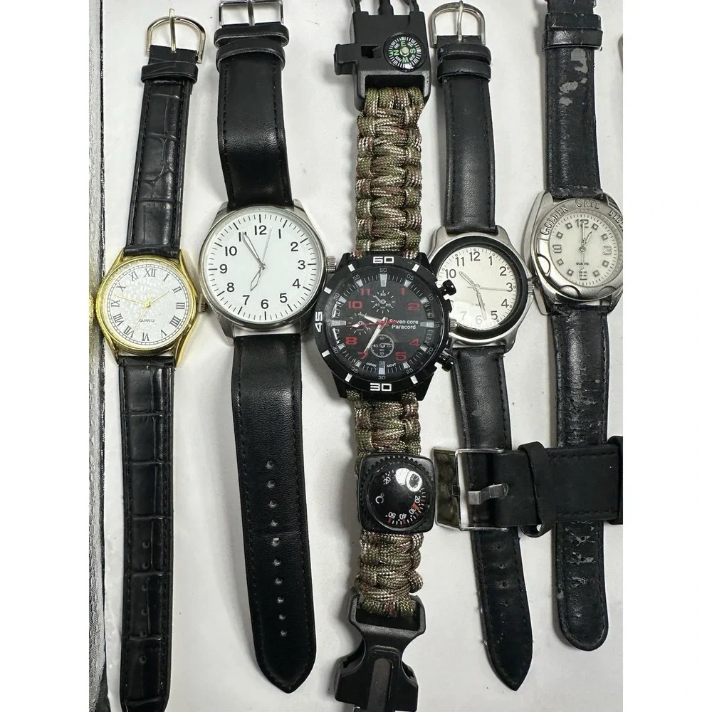 Unbranded Mens‎ Watches Lot Of 17 For Parts Or Repair M3
